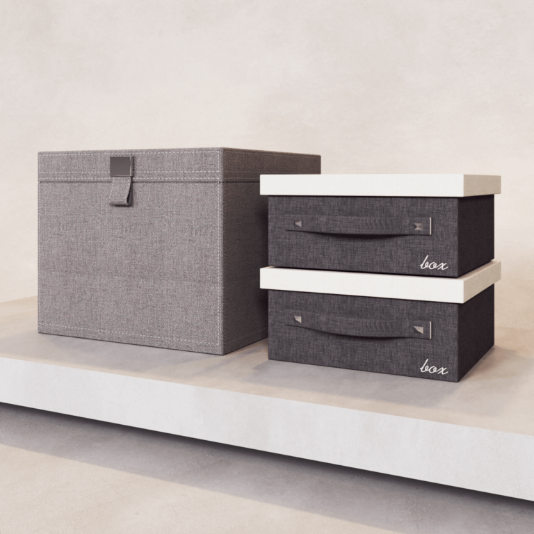 Caixas tecido closet