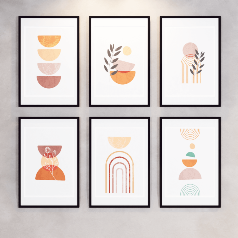 Conjunto quadros boho chic