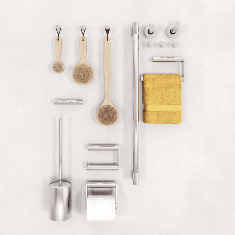 Kit inox banheiro