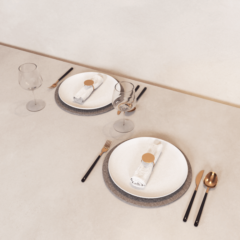Mesa posta jantar