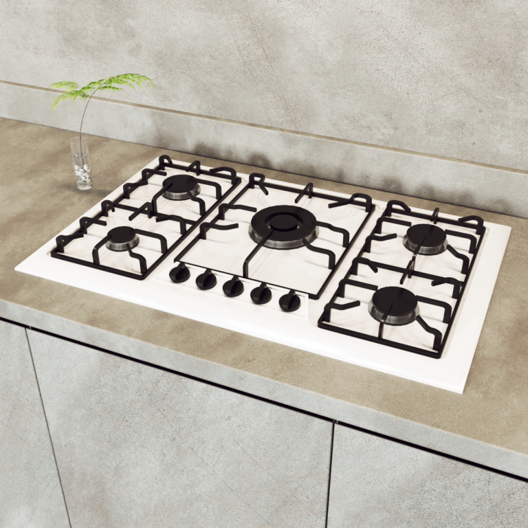 Cooktop 5 bocas branco