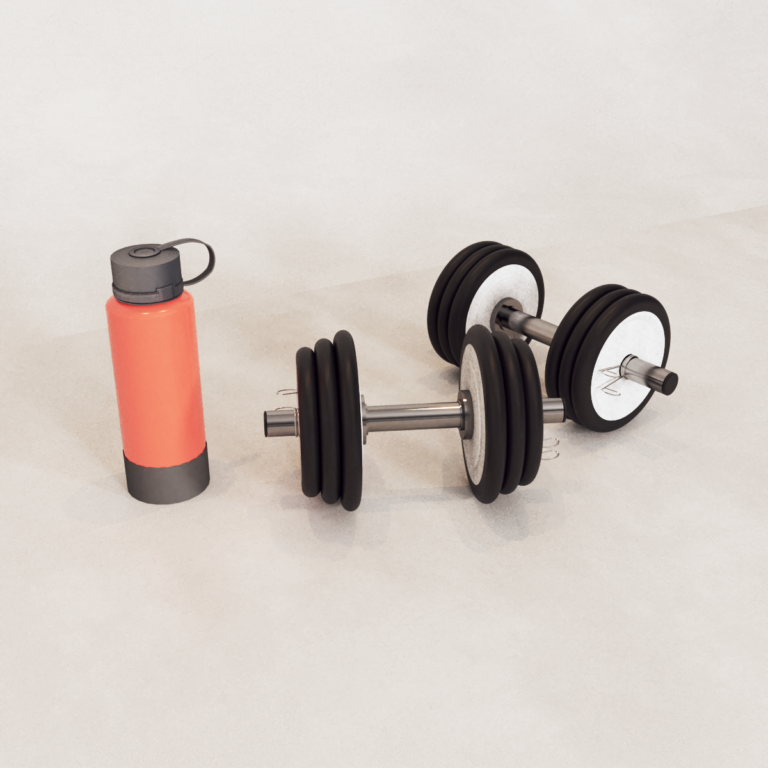 C3D - Halters e Garrafa