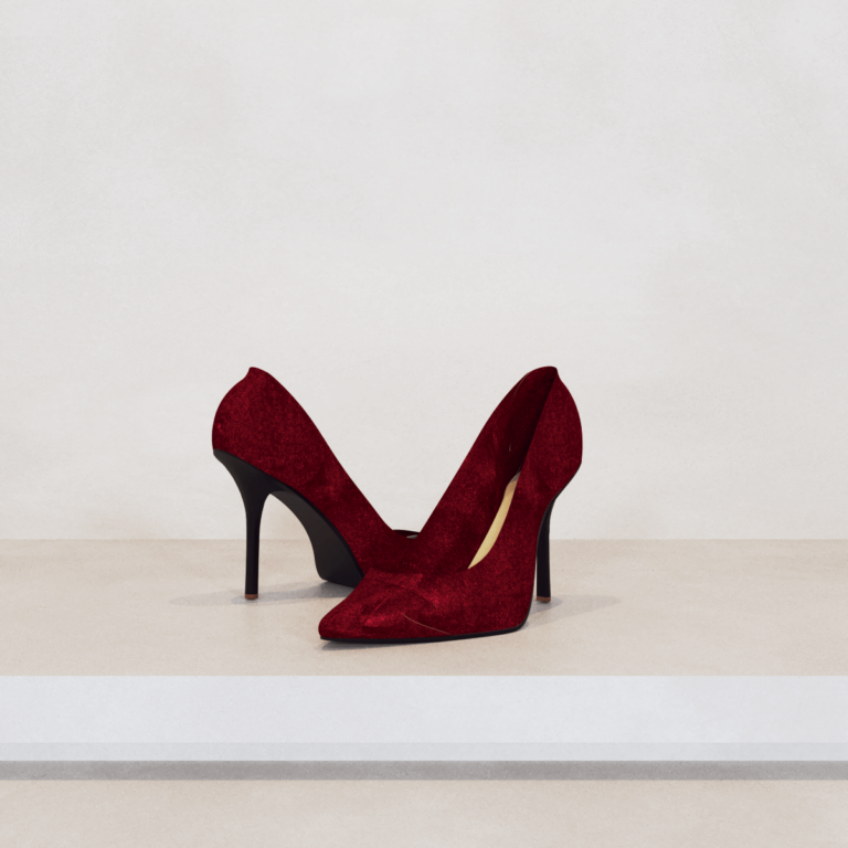 C3D - Sapato Alto Vermelho