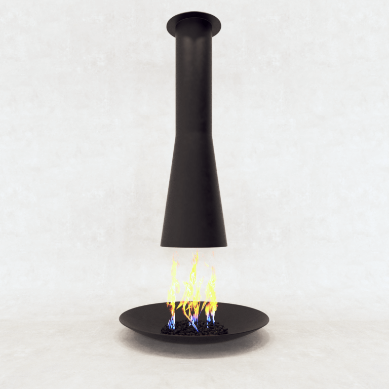 C3D - Lareira com chaminé 2