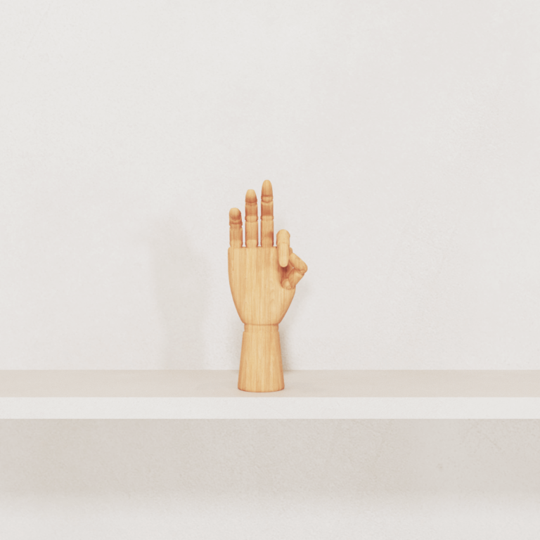C3D - Escultura mão 3