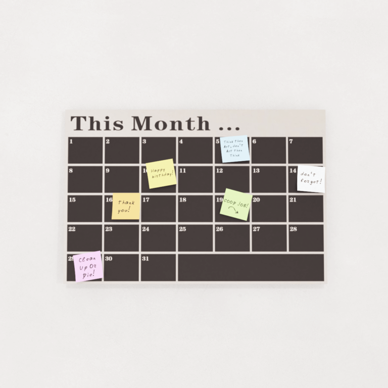 C3D - Calendário Mensal