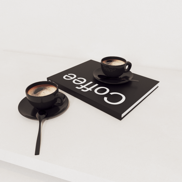 C3D - Set livro e café top
