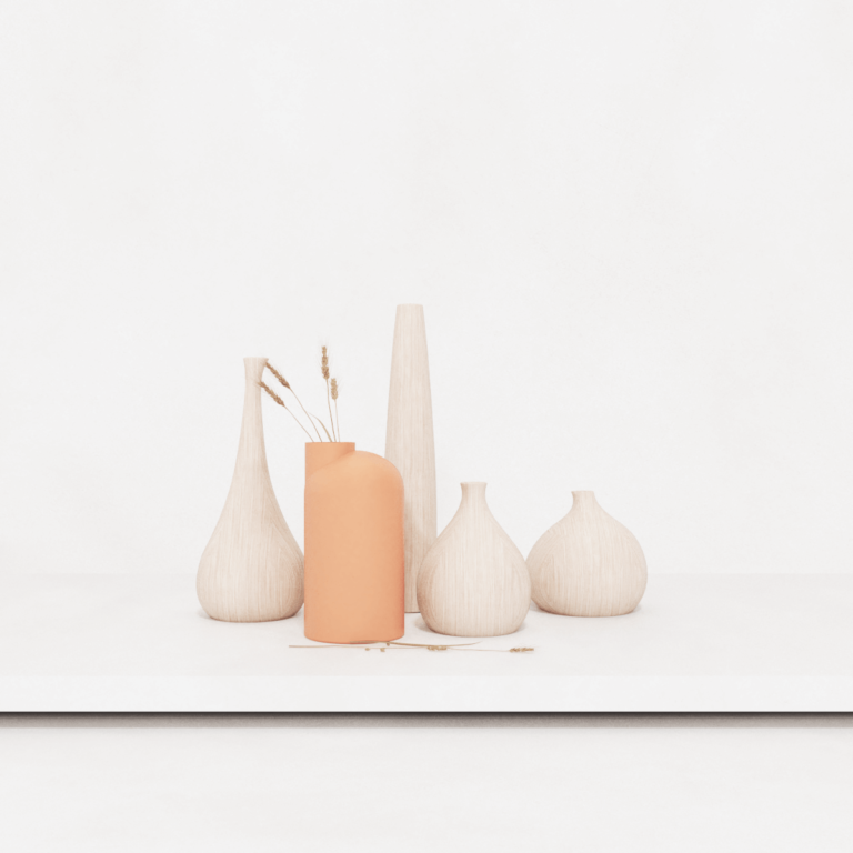 C3D - Vaso em Cerâmica Cinza - Lili Wood