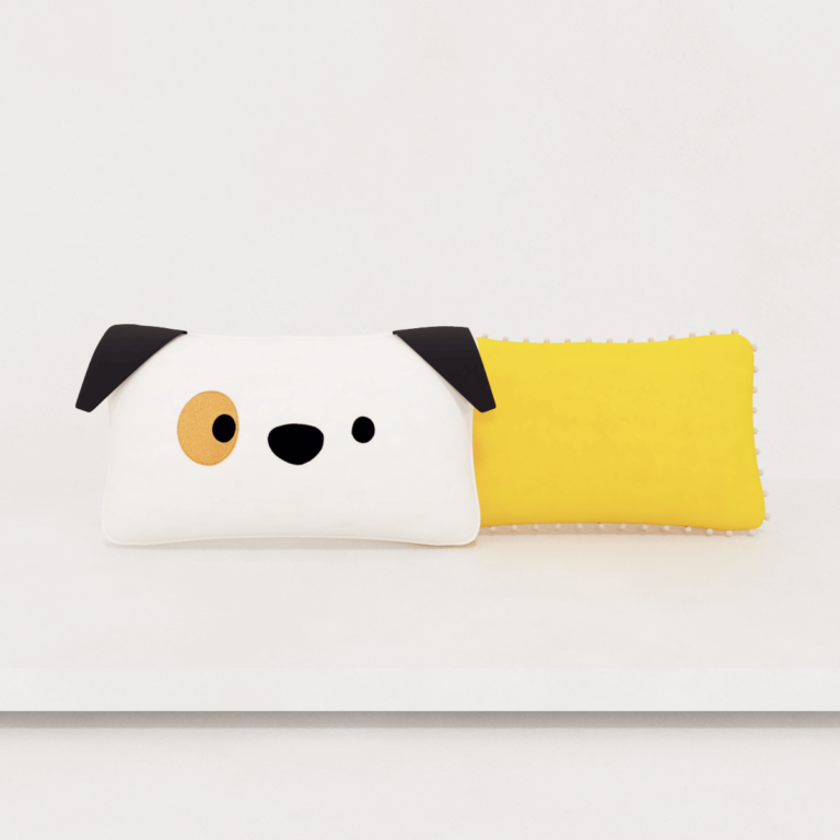 C3D - Almofadas dog e mostarda - Mini Moo