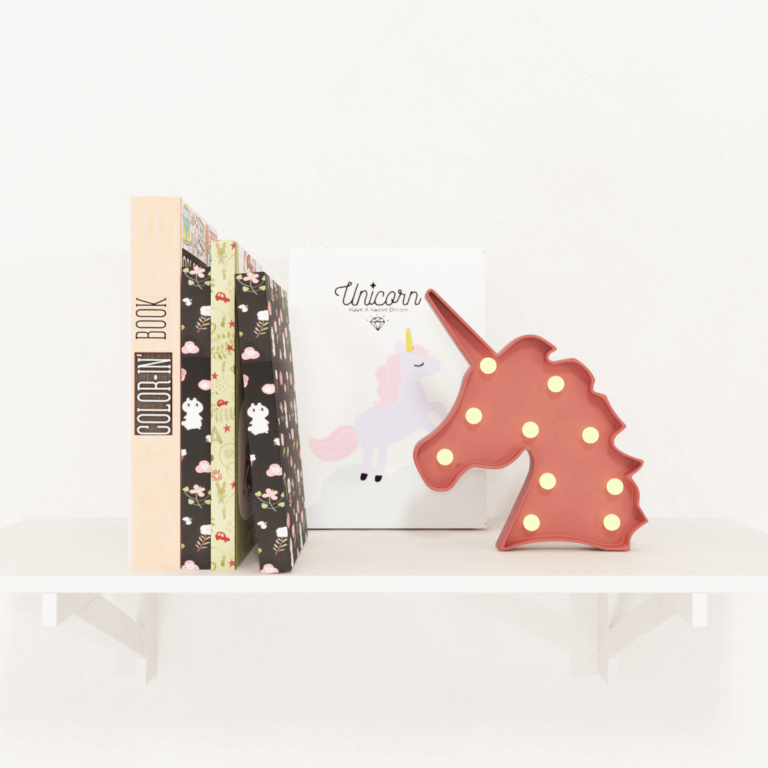 C3D - Decor unicornios e livros