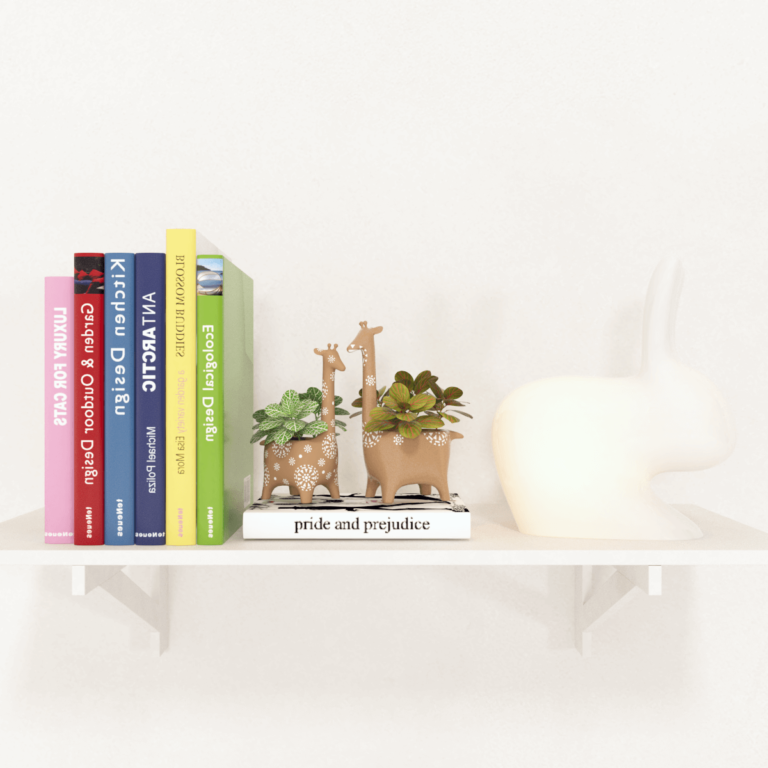 C3D - Livros e adorno girafinha