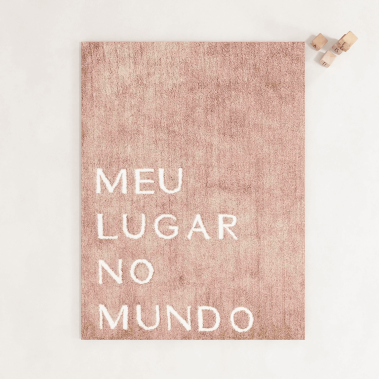 C3D - Tapete Meu Lugar no Mundo Rosa- Muskinha