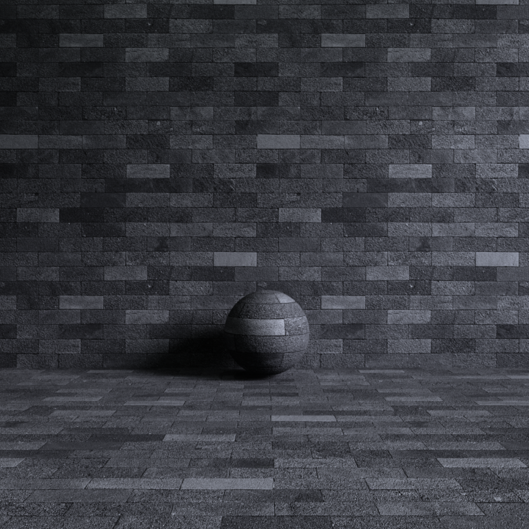 00 C3D - Black Lava Brick (Hitam)