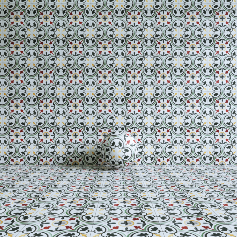 00 C3D - Ladrilho Flor de Lotus 1