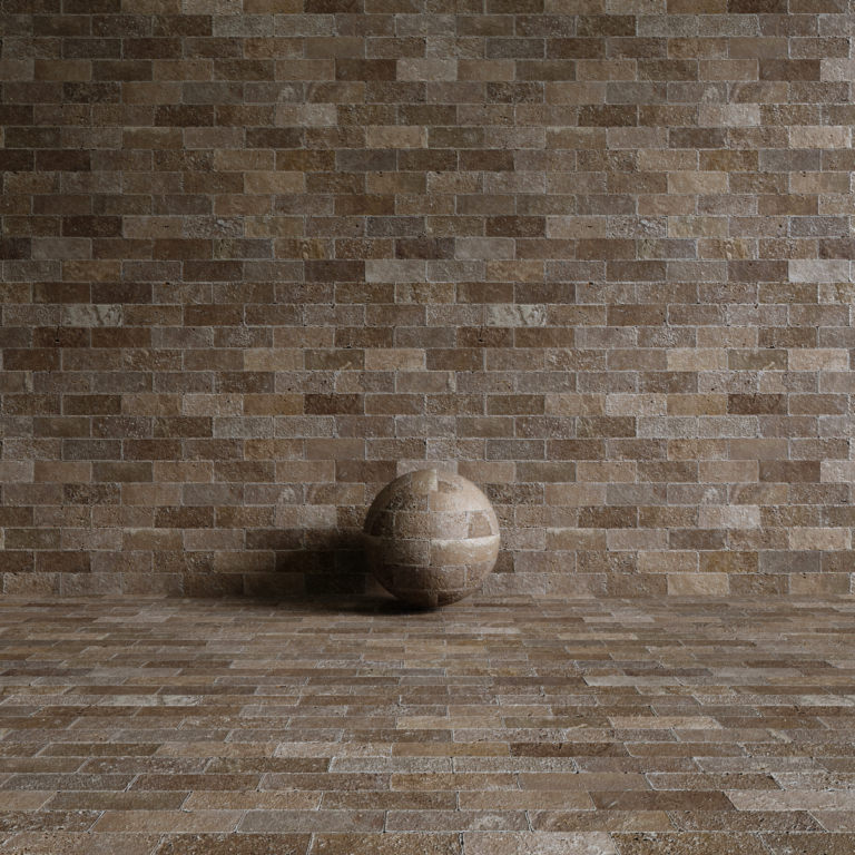 00 C3D - Travertino Noce Brick