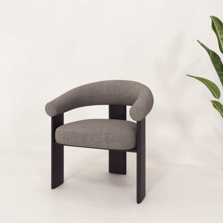 C3D - Poltrona Bracci Cinza