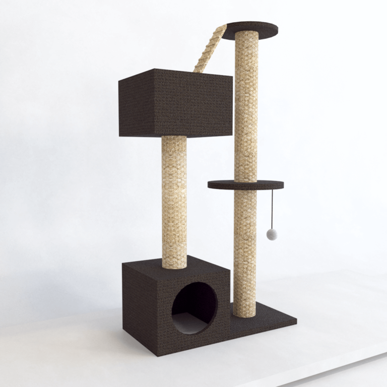 C3D - Torre arranhador gatos 02