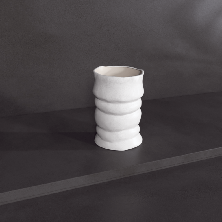 C3D - Vaso de Porcelana Sinuosas I - Le Motif