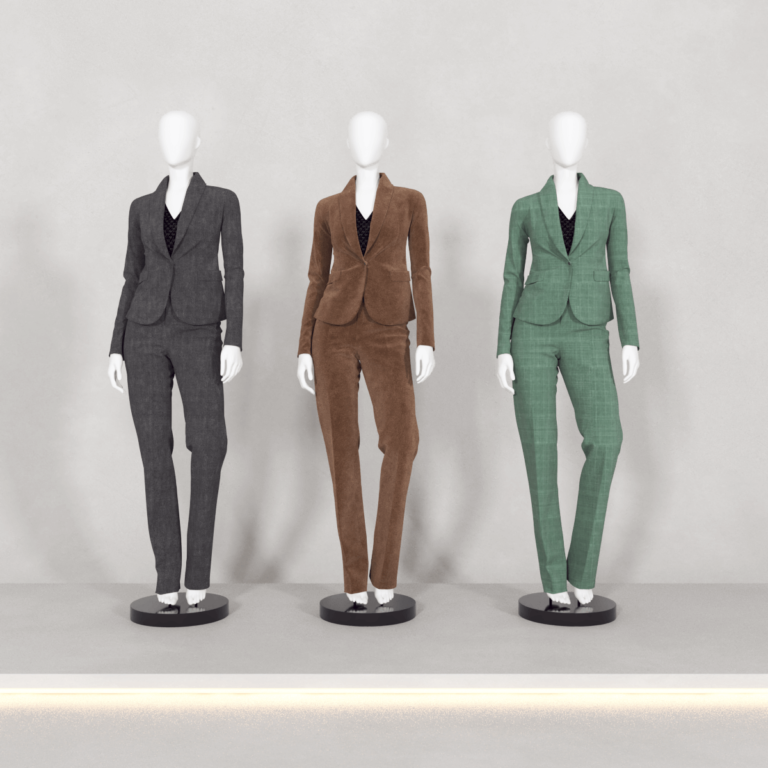 C3D - Manequim Roupa Social fem terno