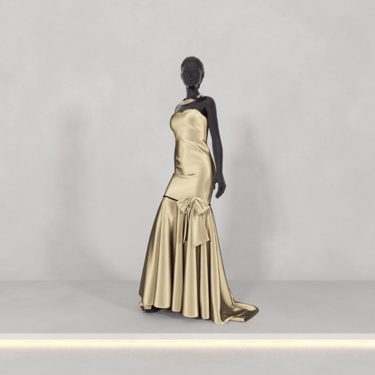 C3D - Manequim Vestido longo fem 02