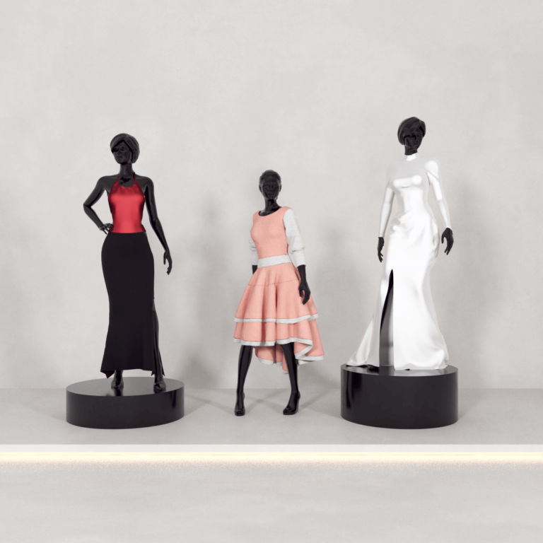 C3D - Manequim Vestidos longos fem 01