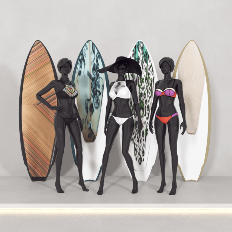 C3D - Manequim praia e surf