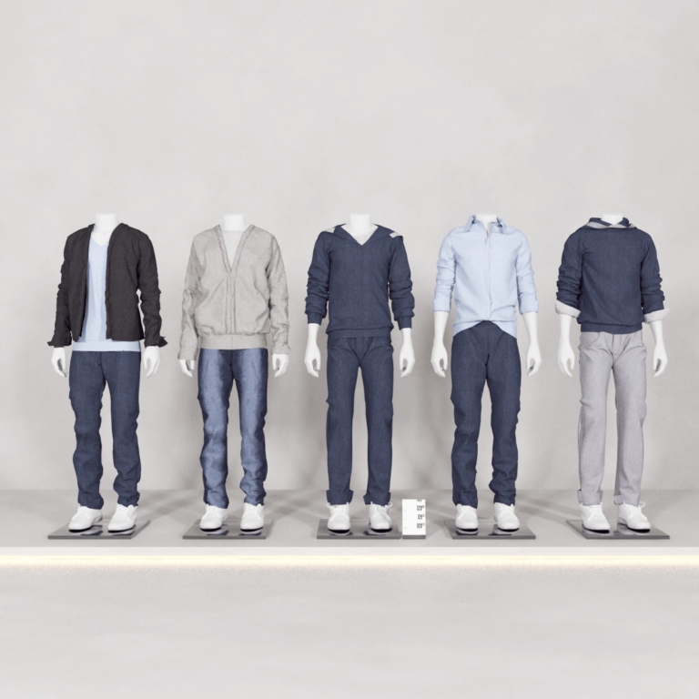 C3D - Manequins Roupa casual masc