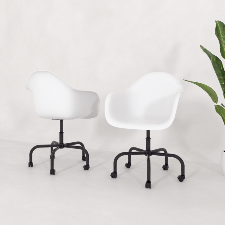 C3D - Cadeira Eames com braço - giratória