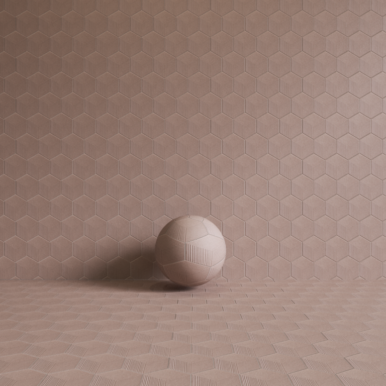 00 C3D - Orion Hex Plisse Mauve MT