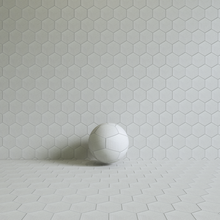 00 C3D - Orion Hex Plisse Off White MT