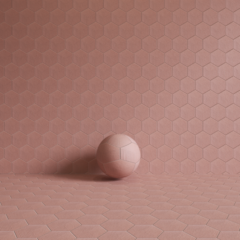 00 C3D - Orion Hex Plisse Rose MT