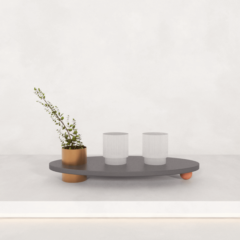 C3D - Centro Bandeja Com Floreira - Guararapes