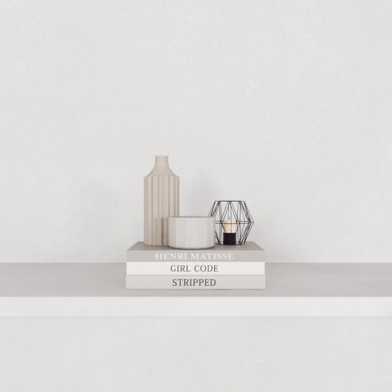C3D - Livros e vasos decor