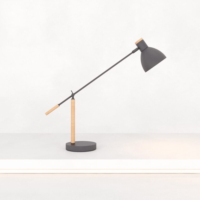 C3D - Luminária Mesa Cohen Oak