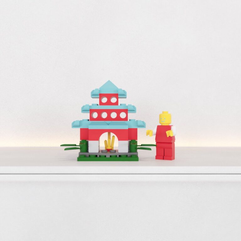 C3D - LEGO casinha e boneco